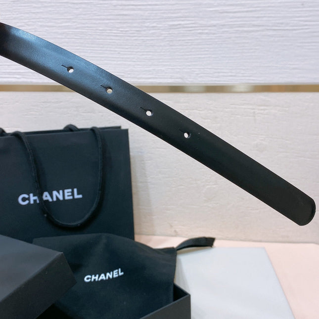 CHANEL 26S BELT 20 MM IN BLACK CALFSKIN 655210