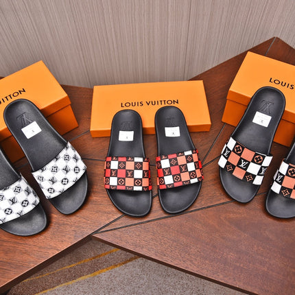 LV MULE SANDAL COLORFUL DAMIER CALFSKIN