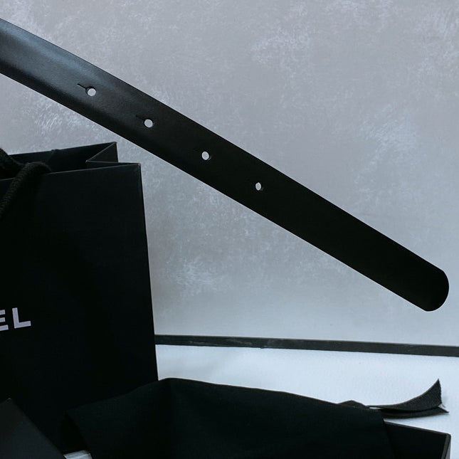 CHANEL 26S BELT 20 MM IN BLACK CALFSKIN 670911