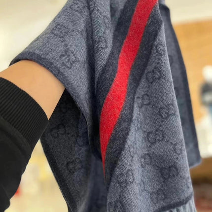 GUCCI 25S SCARF 190 IN WOOL 636372