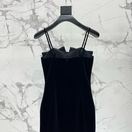 YSL 25S VELVET RHINESTONE DRESS STYLE 179