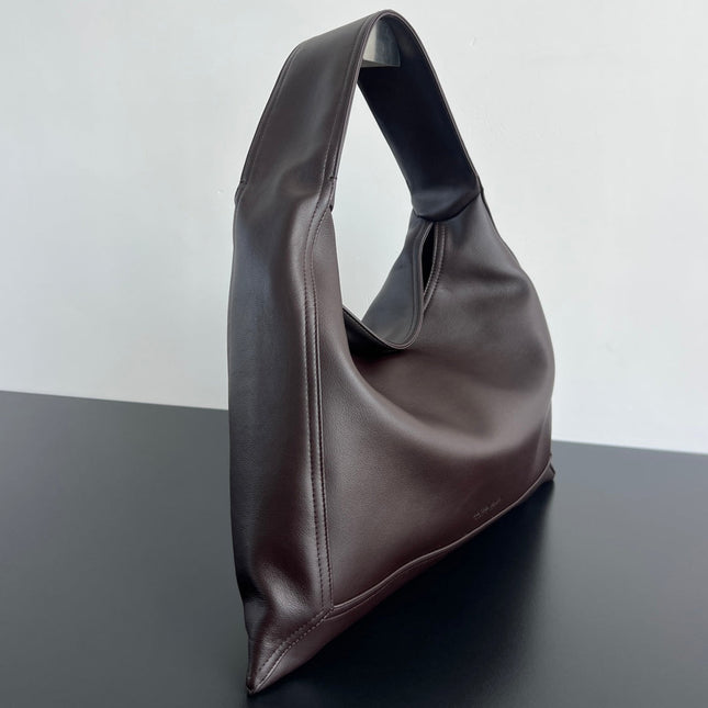 LARGE HOP 46 IN CHOCOLATE LAMBSKIN
