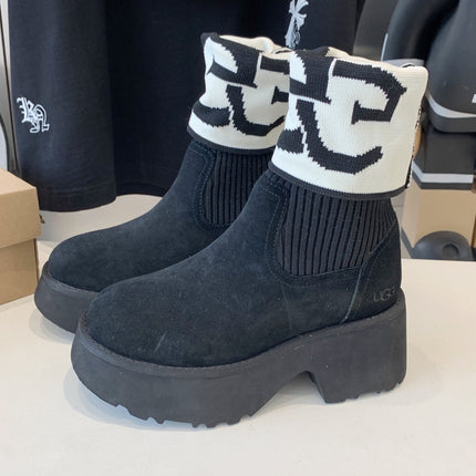 MINI MARTIN BOOTS IN BLACK SUEDE