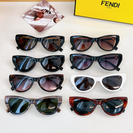 FF DIAMONDS CAT-EYE FRAME SUNGLASSES FE40149F IN ACETATE