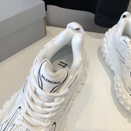 CHUNKY SNEAKERS IN WHITE MIX BLACK POLYURETHANE, POLYESTER AND NYLON