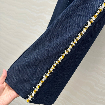 CC 25 Straight Pant Blue denim Cotton