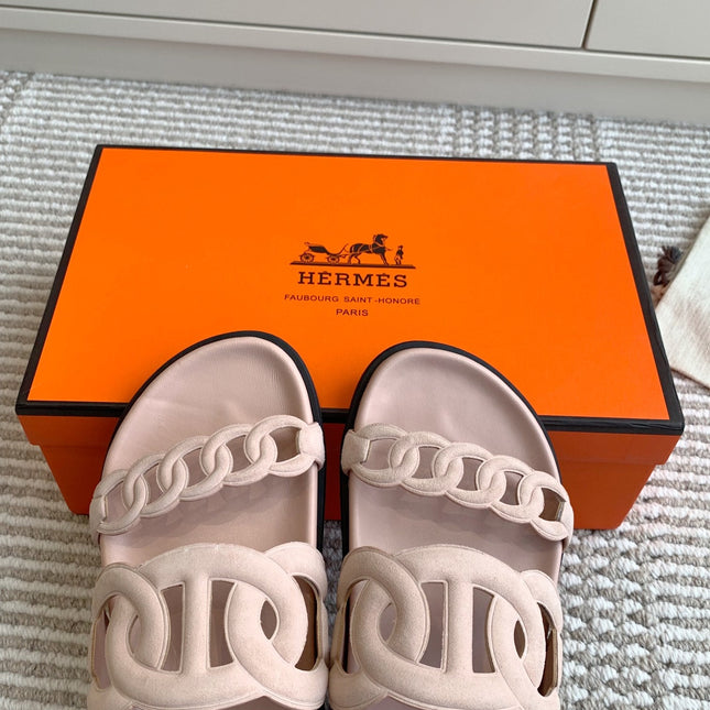 HM 26S EXTRA SANDAL IN LIGHT PINK CALFSKIN AND SUEDE