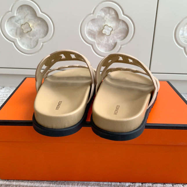 HM 26S EXTRA SANDAL IN BEIGE CALFSKIN AND SUEDE