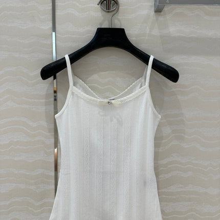 CC Hollow Camisole White cotton