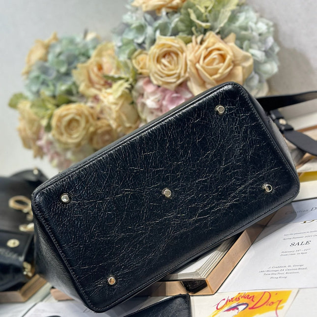 DIOR 26S TOUJOURS BAG 28 IN BLACK CALFSKIN