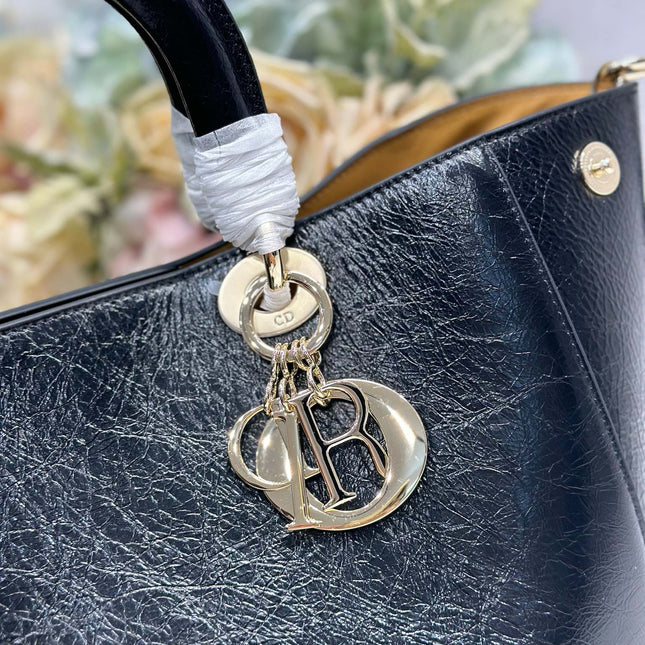 DIOR 26S TOUJOURS BAG 28 IN BLACK CALFSKIN