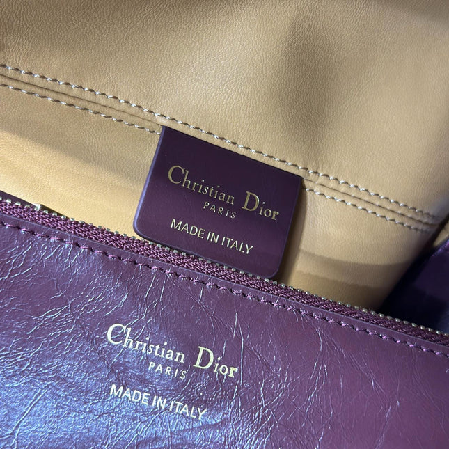DIOR 26S TOUJOURS BAG 28 IN  DARK RED CALFSKIN