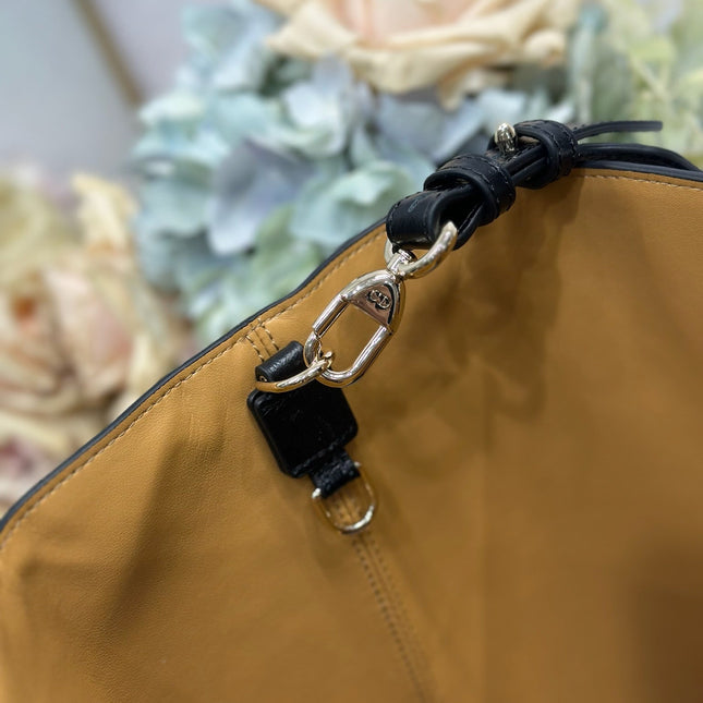 DIOR 26S TOUJOURS BAG 37 IN BLACK OSTRICH