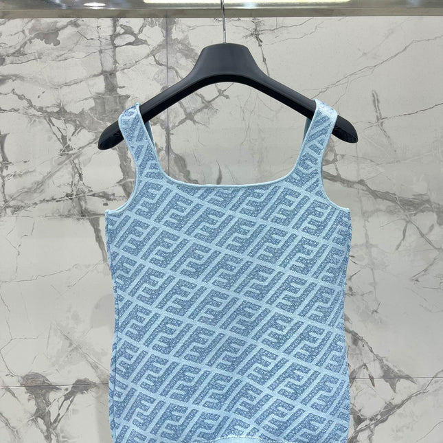 FEND 25S JACQUARD KNIT VEST 264229