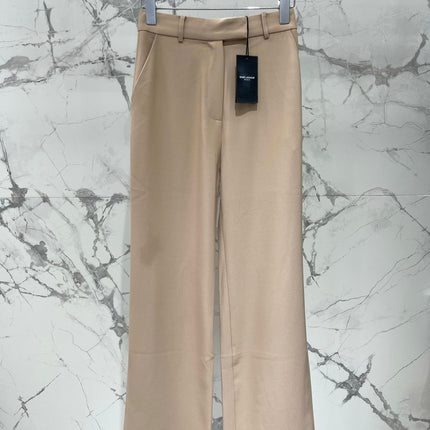 YSL 25S HIGH-WAISTED WIDE-LEG PANTS STYLE 176