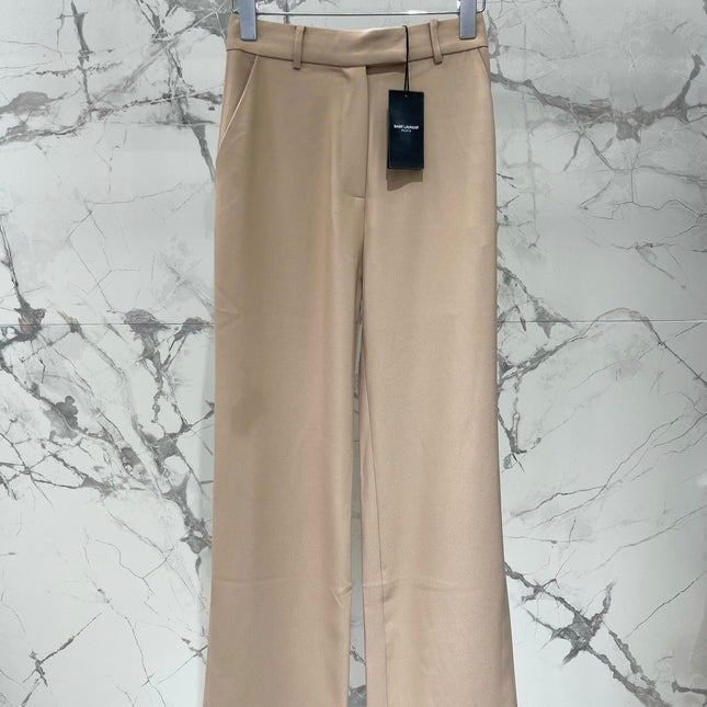 YSL 25S HIGH-WAISTED WIDE-LEG PANTS STYLE 176