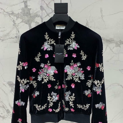 YSL 25S VELVET SEQUIN JACKET STYLE 191