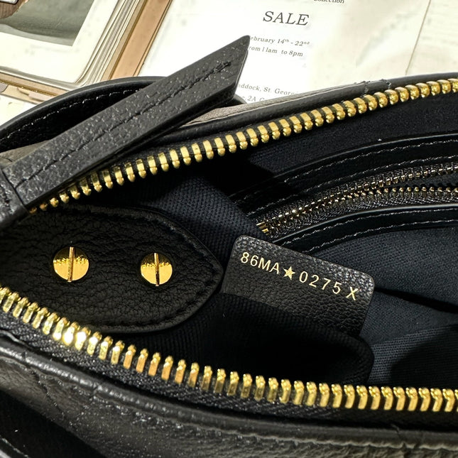 DIOR 26S VOYAGE BAG 22 IN BLACK CALFSKIN