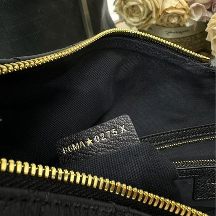 DIOR 26S VOYAGE BAG 34 IN BLACK CALFSKIN