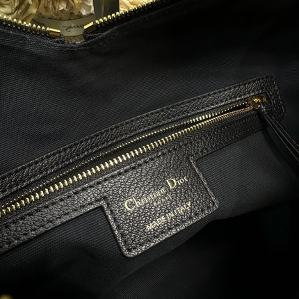 DIOR 26S VOYAGE BAG 34 IN BLACK CALFSKIN