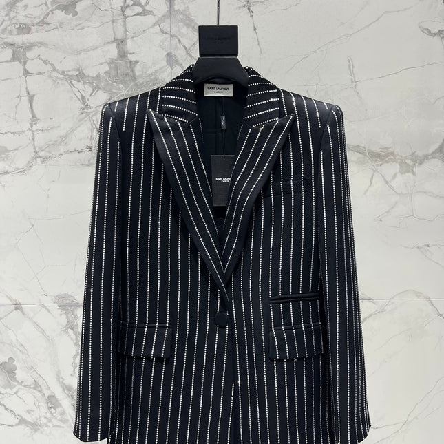 YSL 25S EMBELLISHED SUIT SET STYLE 213