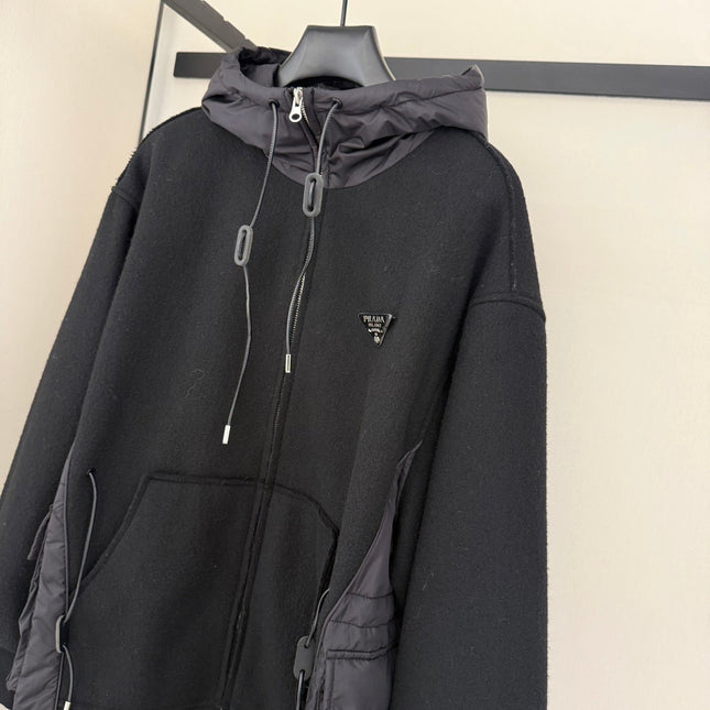 PRADA 25S KNIT HOODED JACKET 333