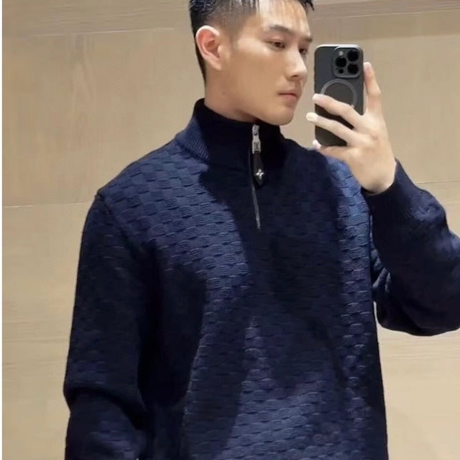 LV 25S HALF-ZIP SWEATER 0055