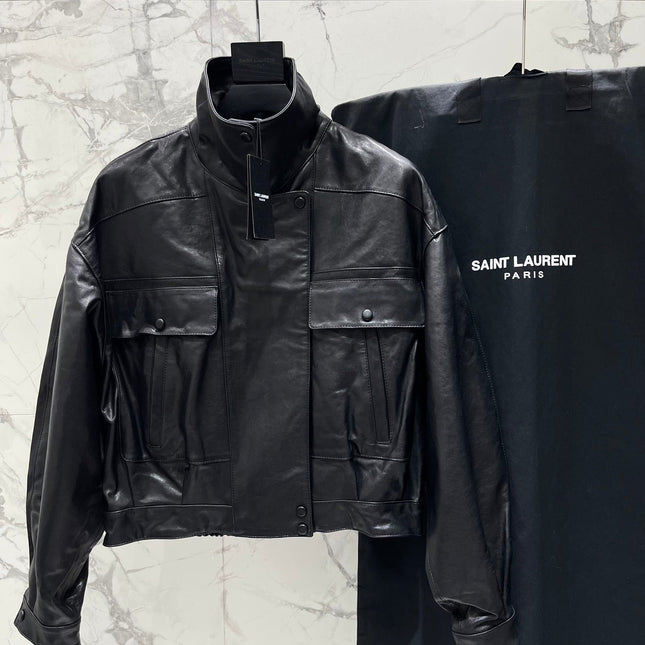 YSL 25S LEATHER JACKET STYLE 169