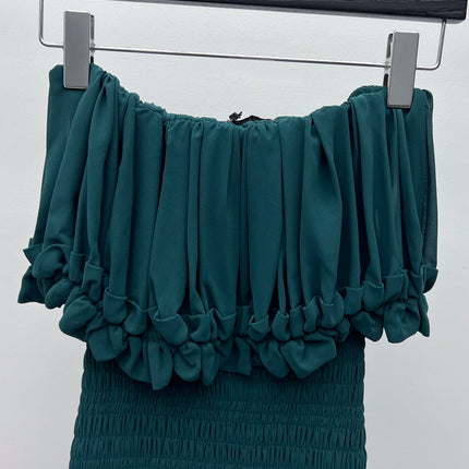 YSL 25S PLEATED DRESS STYLE 146