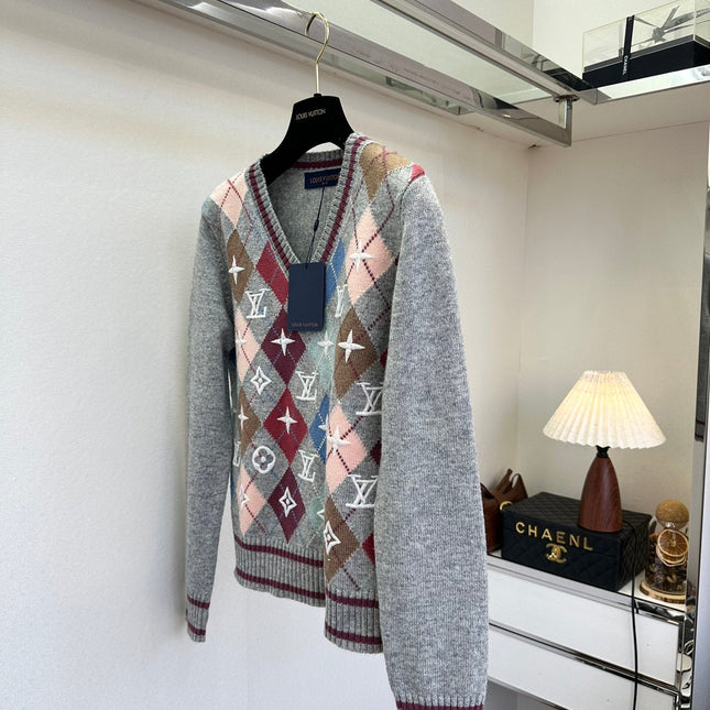 LV 25S V-NECK SWEATER 0111