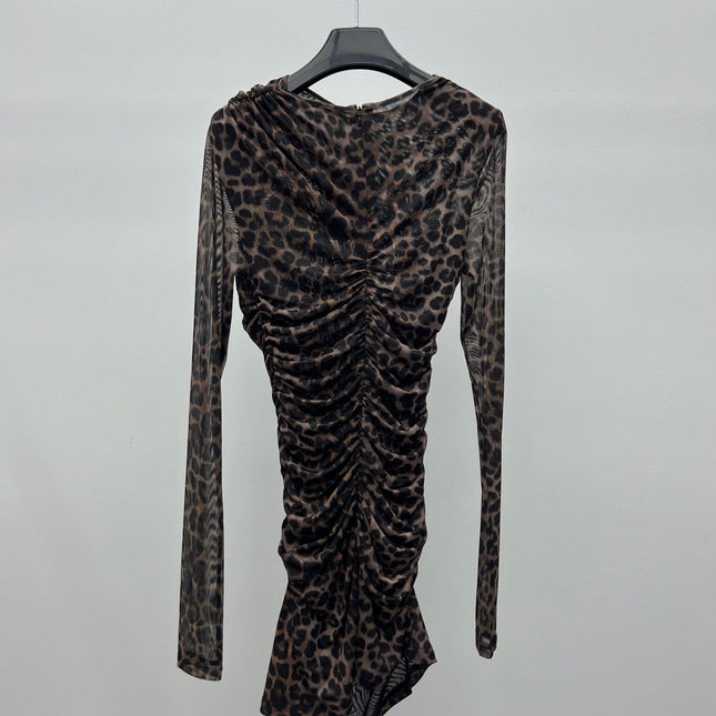 YSL 25S LEOPARD PRINT DRESS STYLE 44