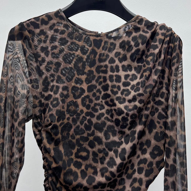 YSL 25S LEOPARD PRINT DRESS STYLE 44