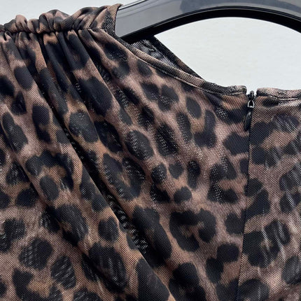 YSL 25S LEOPARD PRINT DRESS STYLE 44