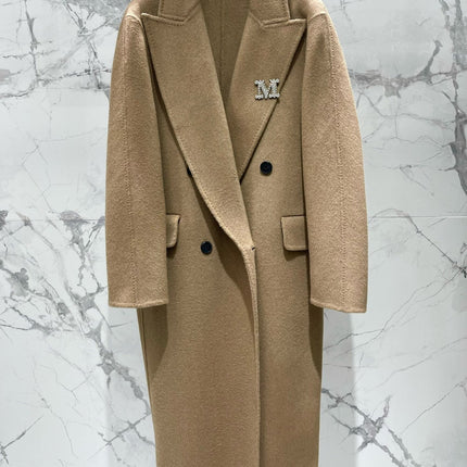 MAX MARA 25S KNITTED NOTCHED-COLLAR COAT 053