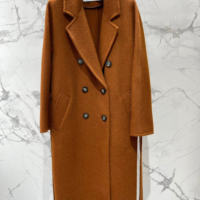 MAX MARA 25S DOUBLE-BREASTED WOOL COAT 213