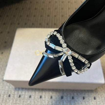JIMMY CHOO 26S HIGH HEELS 70 MM IN BLACK PATENT CALFSKIN
