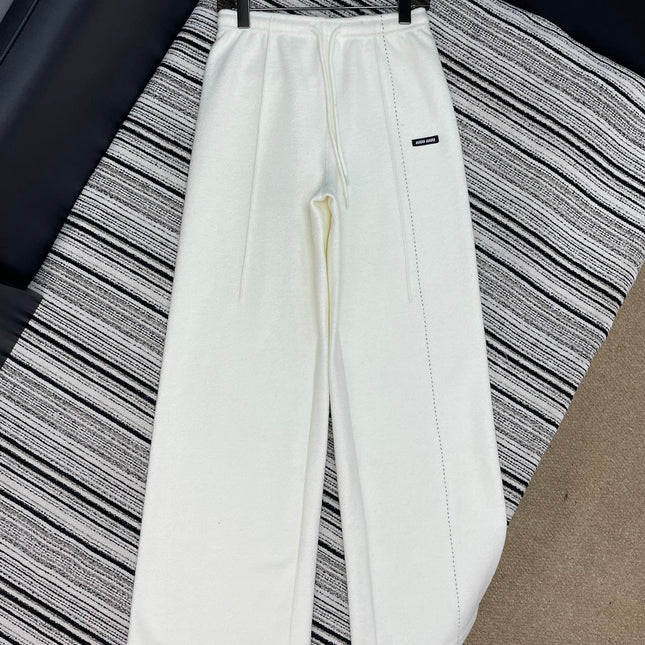 MIUMIU WIDE-LEG PANTS STYLE 653