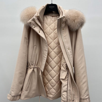 LP 26S FUR-COLLAR KNIT JACKET 470