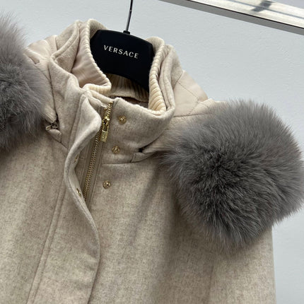 LP 26S FUR-COLLAR KNIT JACKET 471
