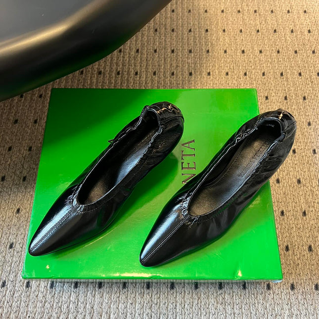 BOTTEGA VENETA 26S HIGH HEELS 40 MM IN BLACK CALFSKIN