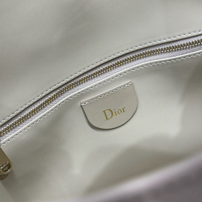 DIOR 26S DIORLY BAG 28 IN BEIGE SUEDE