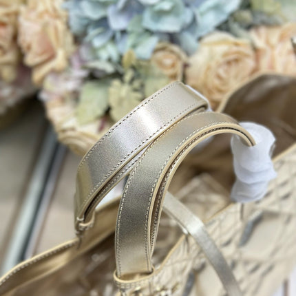 DIOR 26S TOUJOURS BAG 28 IN GOLD CALFSKIN