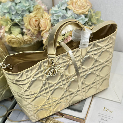 DIOR 26S TOUJOURS BAG 37 IN GOLD CALFSKIN