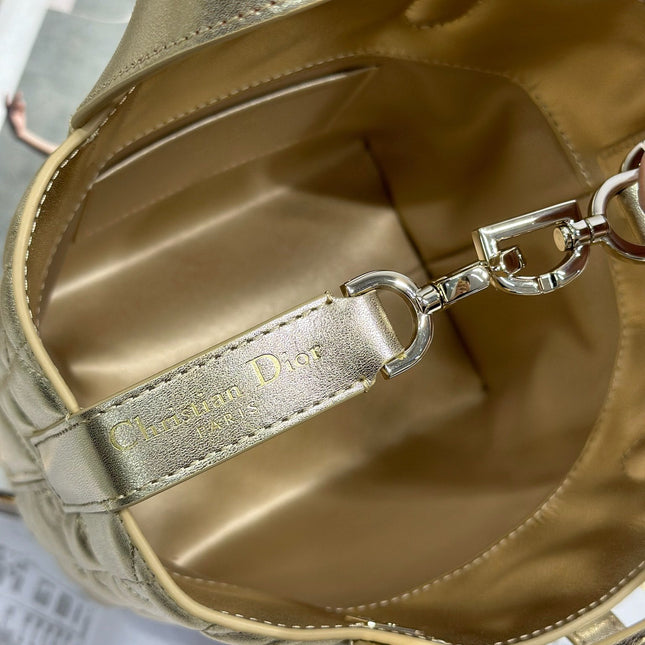 DIOR 26S TOUJOURS BAG 18 IN GOLD CALFSKIN