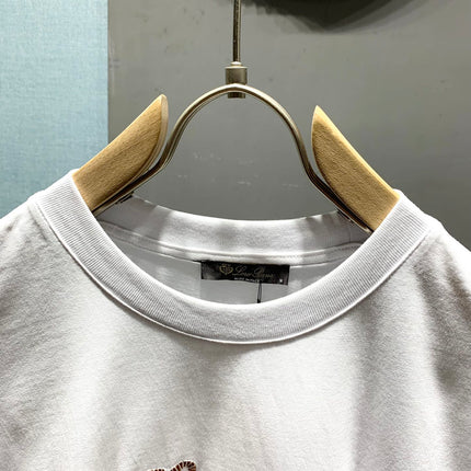 LORO PIANA 26S EMBROIDERED T-SHIRT 744