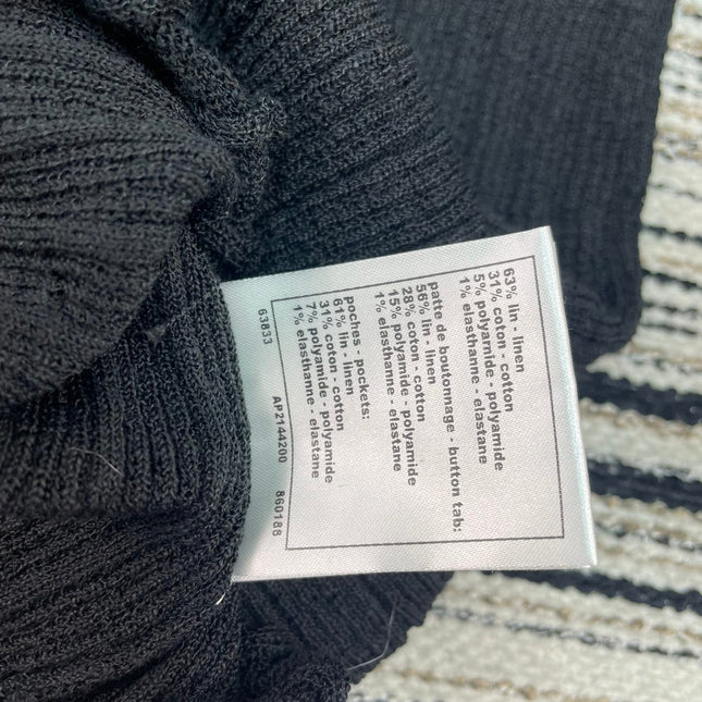 CHANEL 26S SHORT-SLEEVE POLO KNIT TOP 912