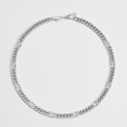CD 26S LOGO LINK CHAIN NECKLACE IN SILVER METAL 633148