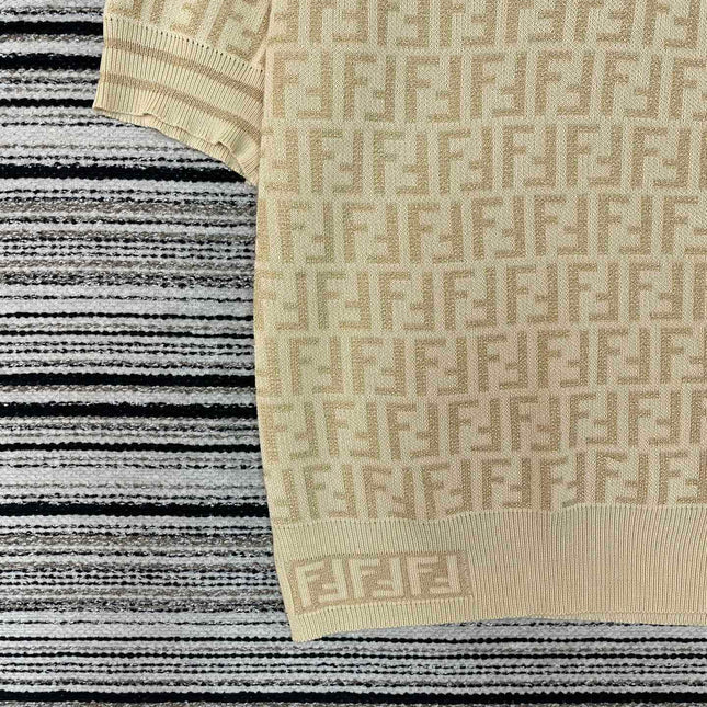 FENDI 26S SHORT SLEEVE KNIT T-SHIRT 125