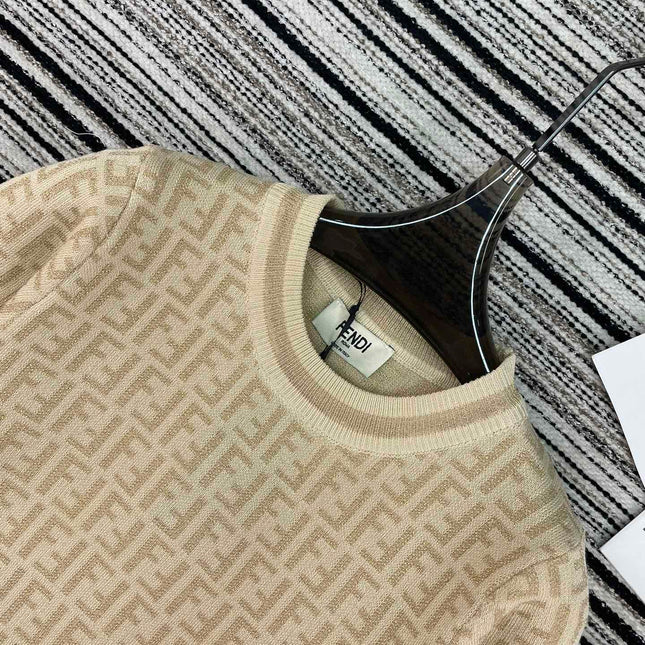FENDI 26S SHORT SLEEVE KNIT T-SHIRT 125