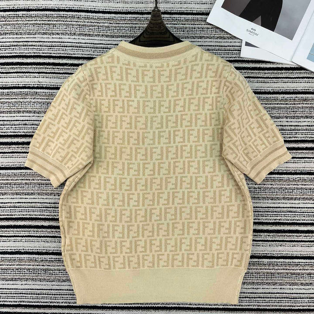 FENDI 26S SHORT SLEEVE KNIT T-SHIRT 125